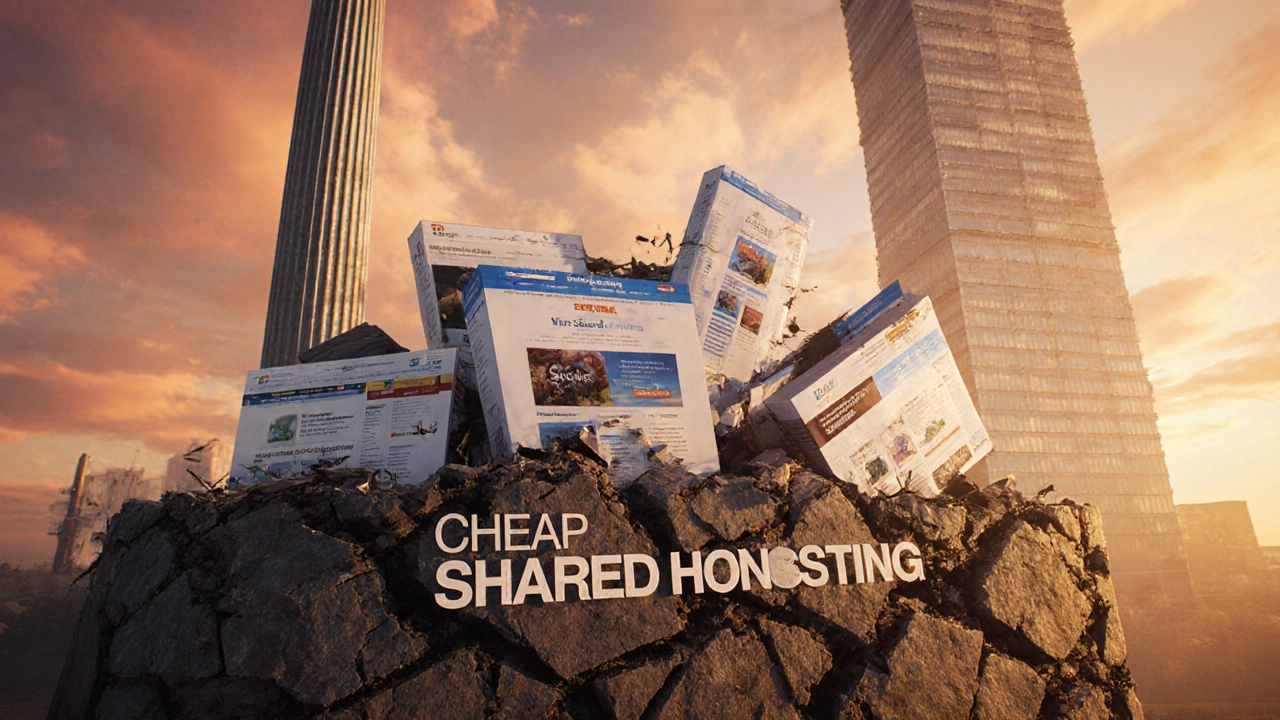 Коллапс сайтов на слабом фундаменте, рядом — надежные альтернативы в облаке.