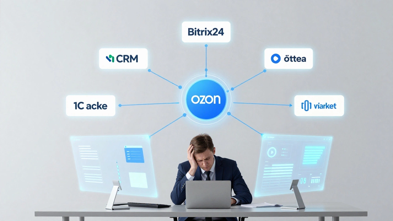 Bitrix24 как центральная система, интегрирующая CRM, бухгалтерию и маркетплейсы в цифровой бизнес-экосистеме.