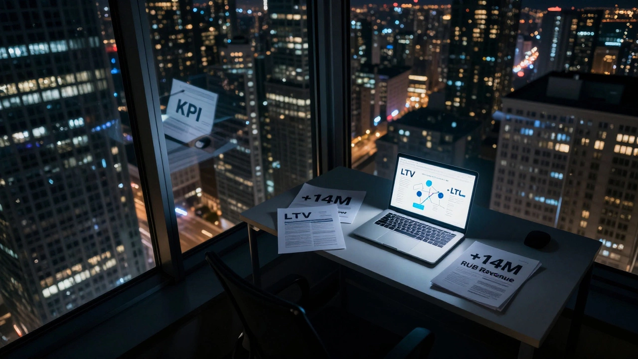 Продуктовый аналитик работает над повышением выручки в московском офисе