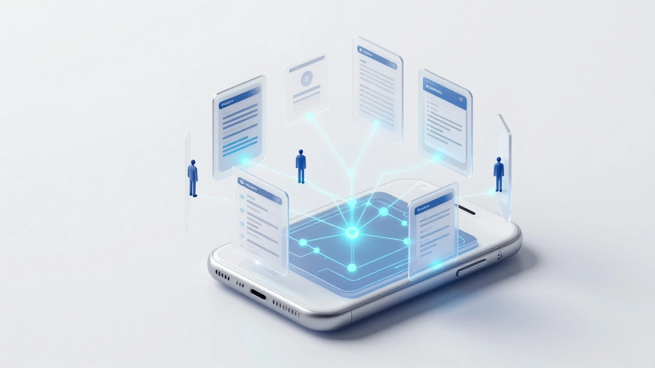 Изометрическая 3D-схема пользовательского пути и логики приложения