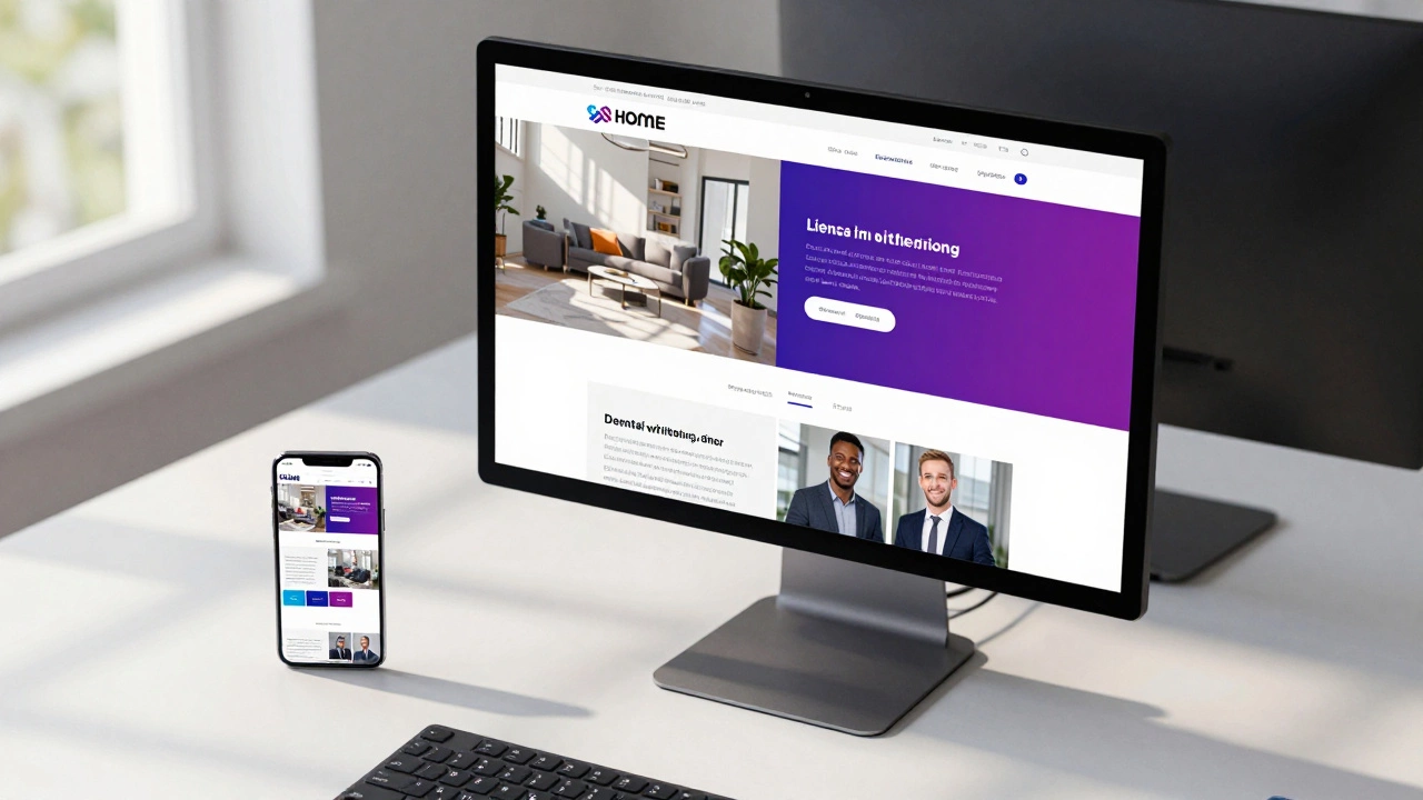 Рабочее место дизайнера с отображением гибридного подхода: основного сайта и рекламного лендинга