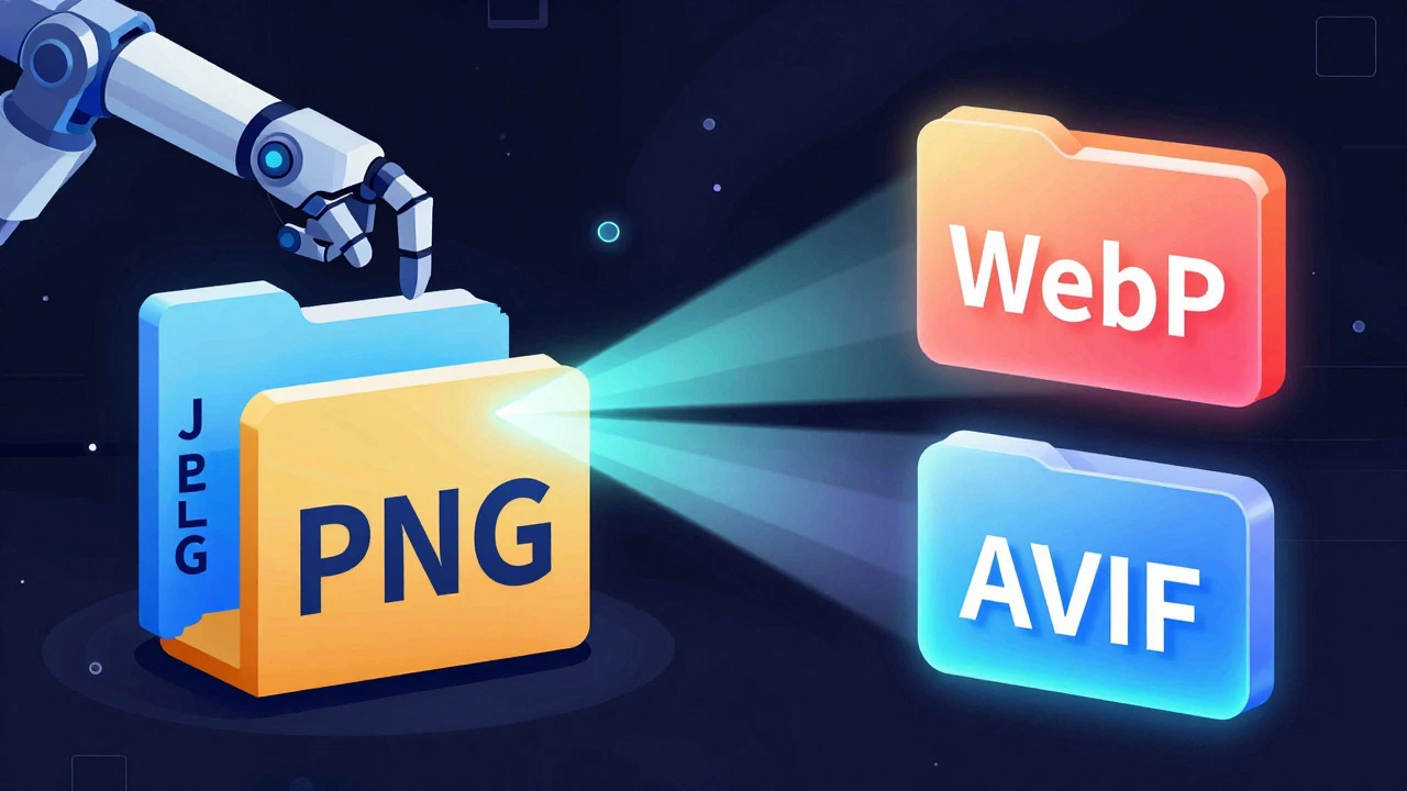 Визуализация сжатия изображений: переход от тяжелых форматов к WebP и AVIF