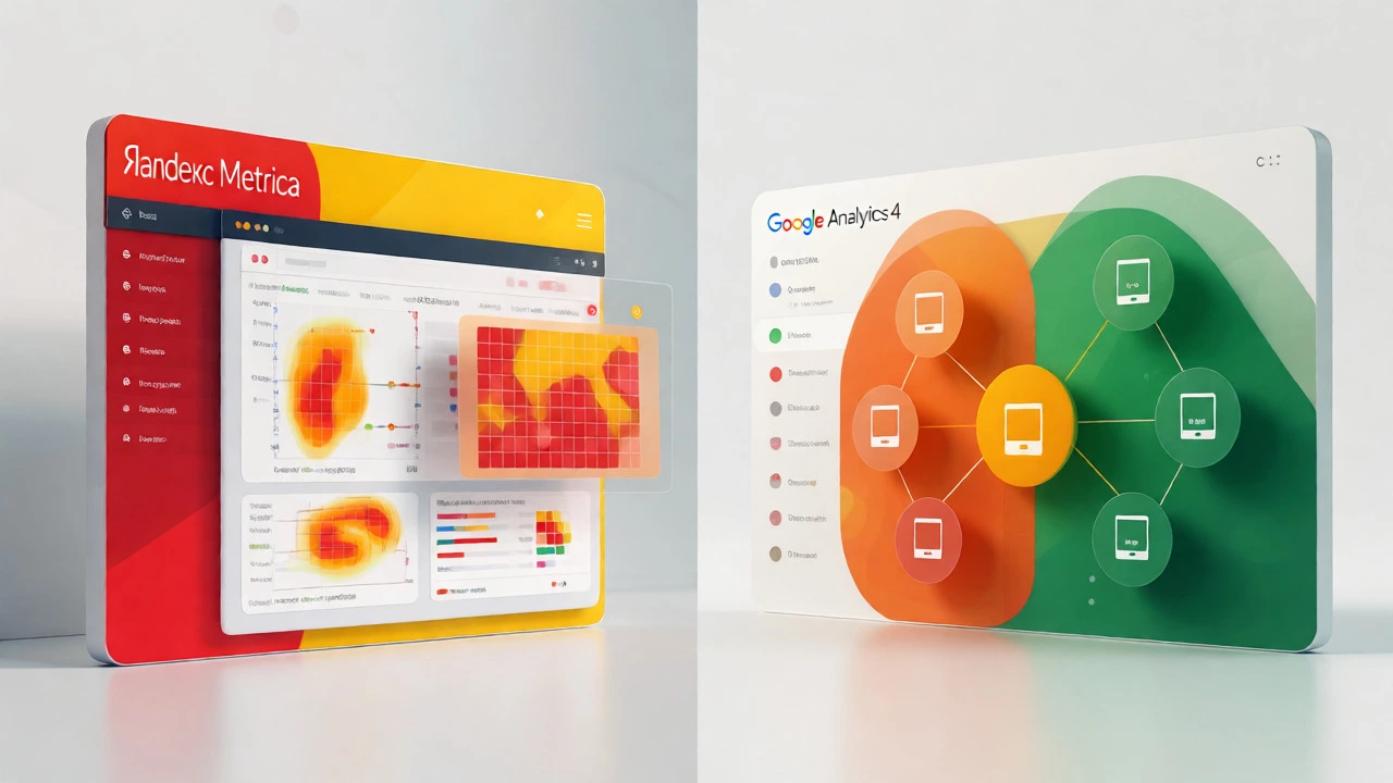 Сравнение интерфейсов Яндекс Метрики и Google Analytics 4